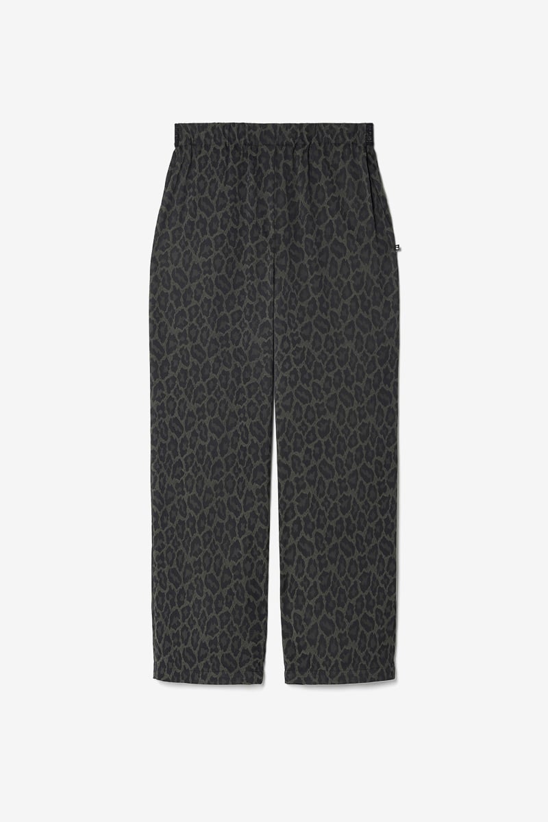 Pantalon fluide Kloe en jacquard léopard