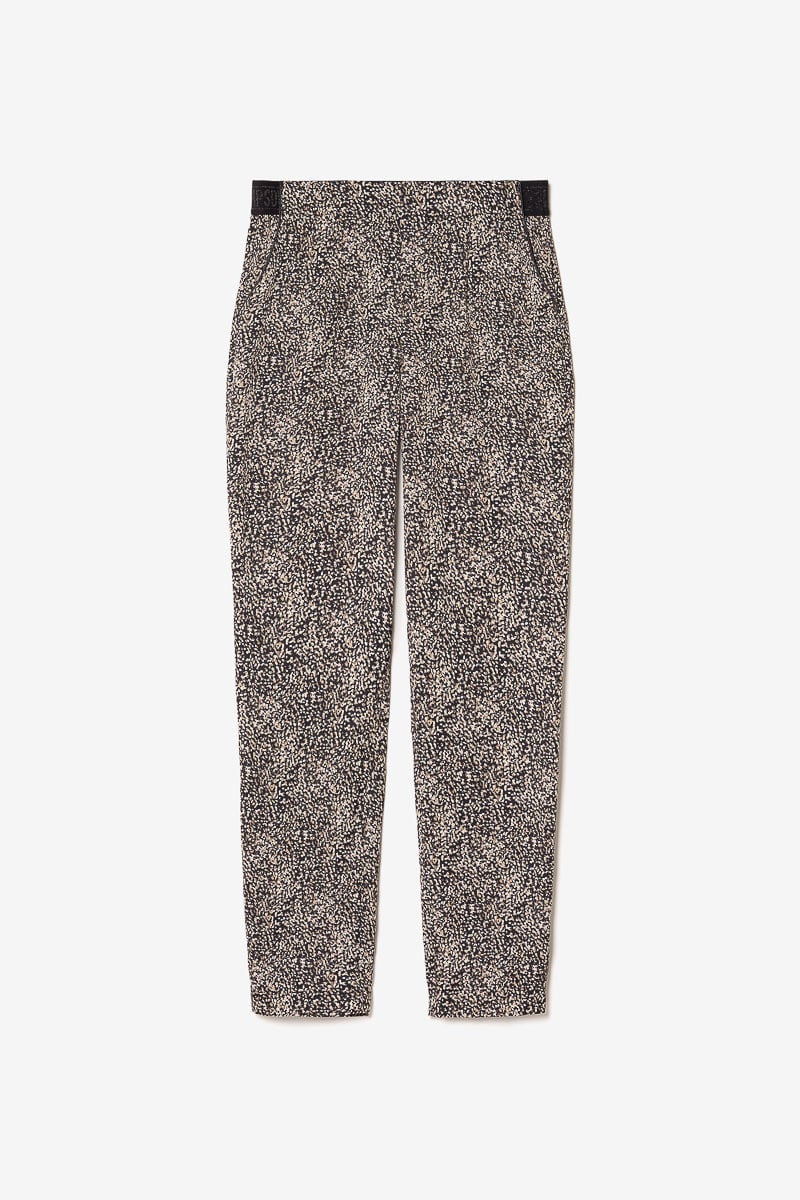 Black patterned Tage trousers