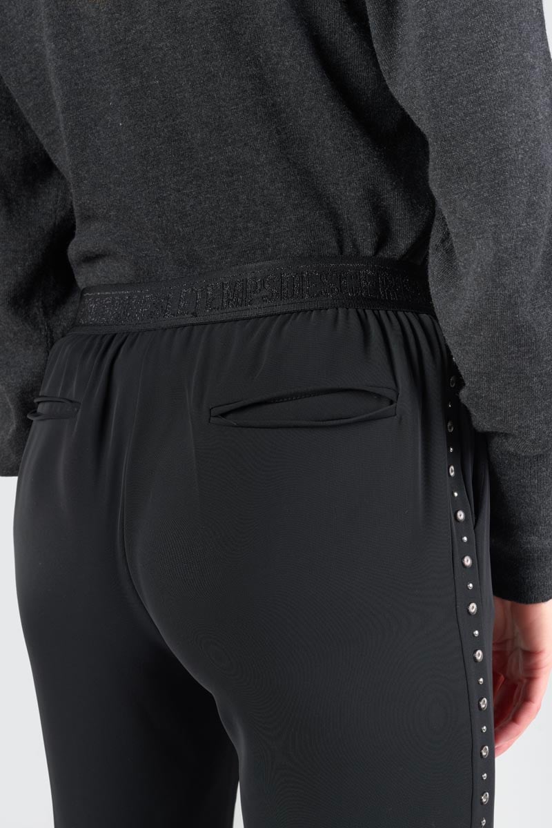 Black Zena flowing trousers