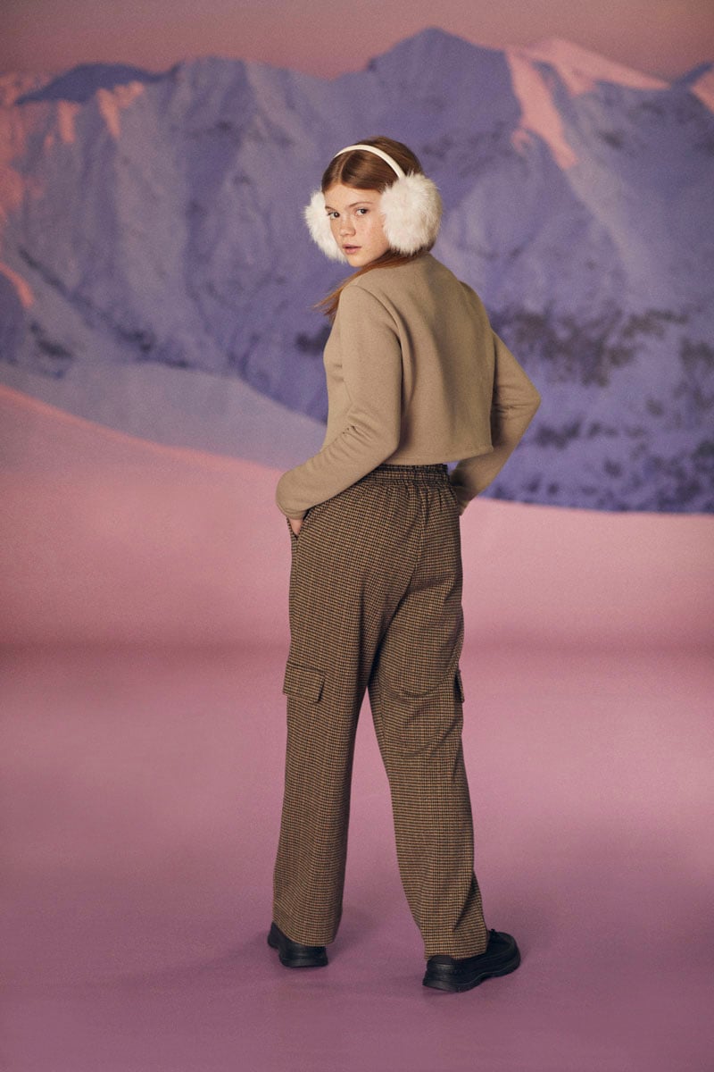 Houndstooth Ruzenagi cargo trousers