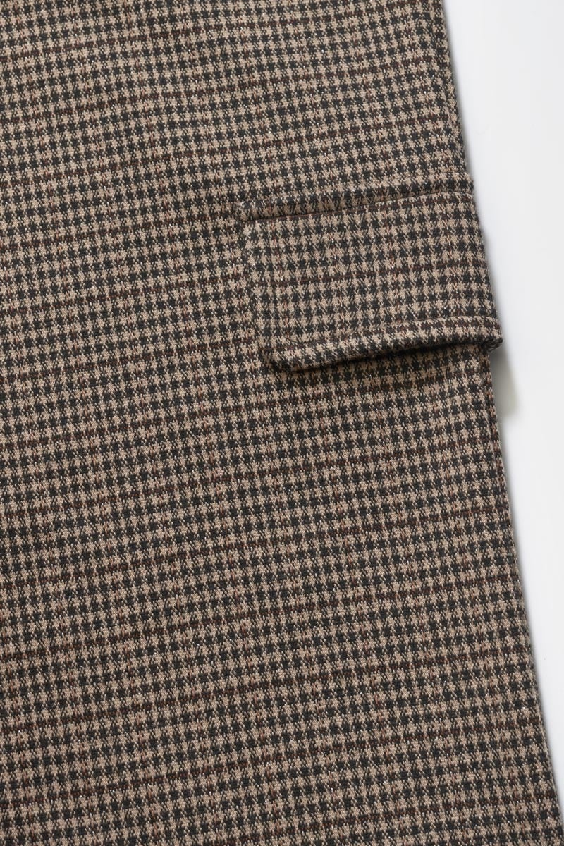 Houndstooth Ruzenagi cargo trousers