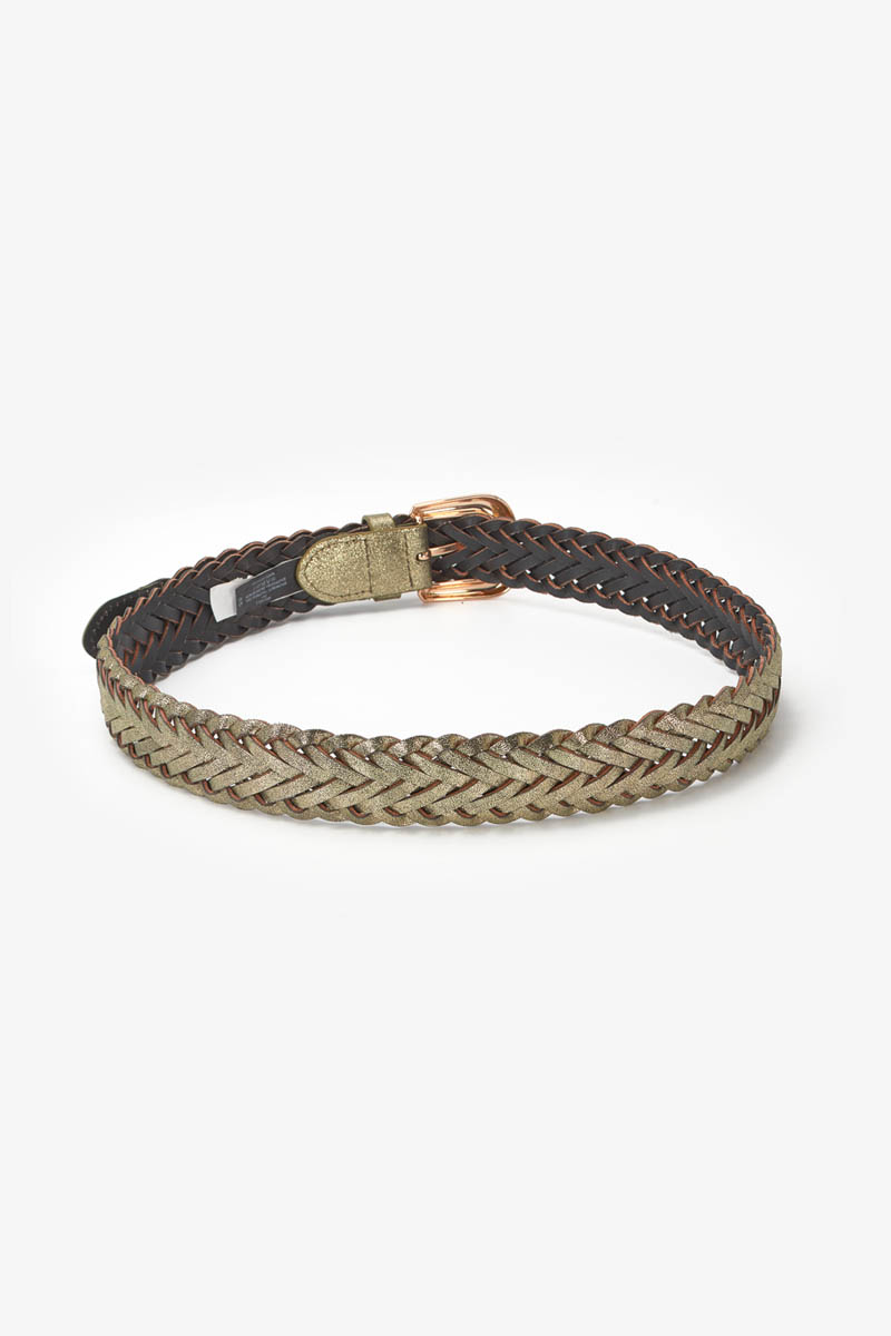 Ceinture Brunell tressée dorée
