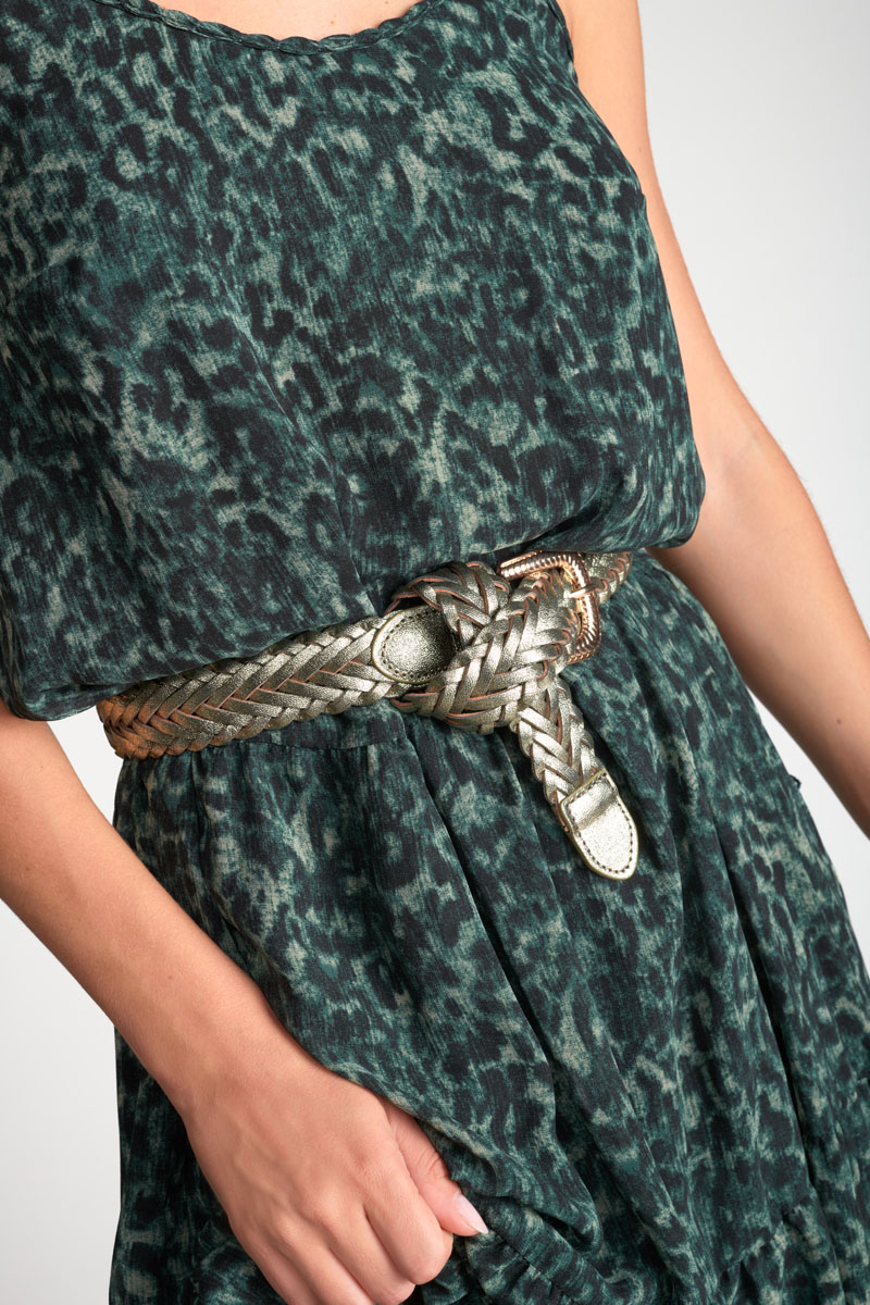 Ceinture Brunell tressée dorée
