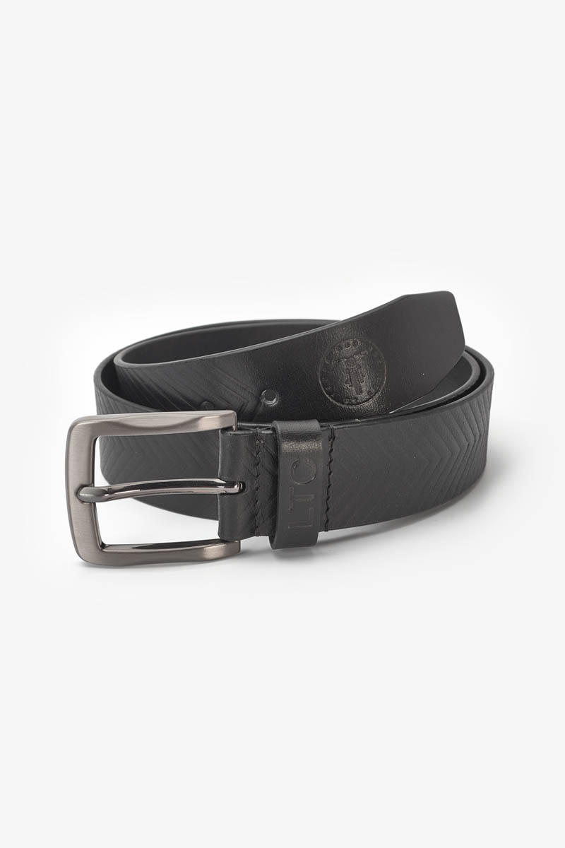 Ceinture Bulis en cuir noir