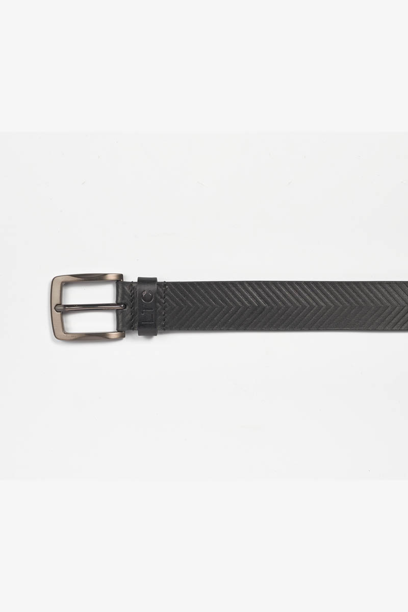 Ceinture Bulis en cuir noir
