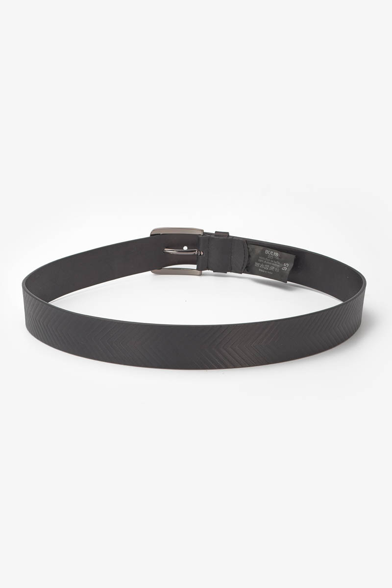 Ceinture Bulis en cuir noir