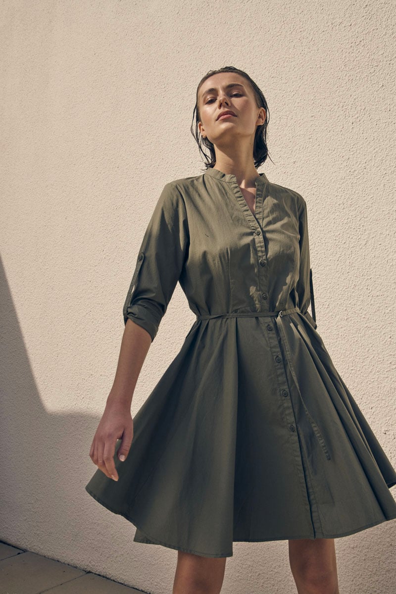 Catleya khaki dress