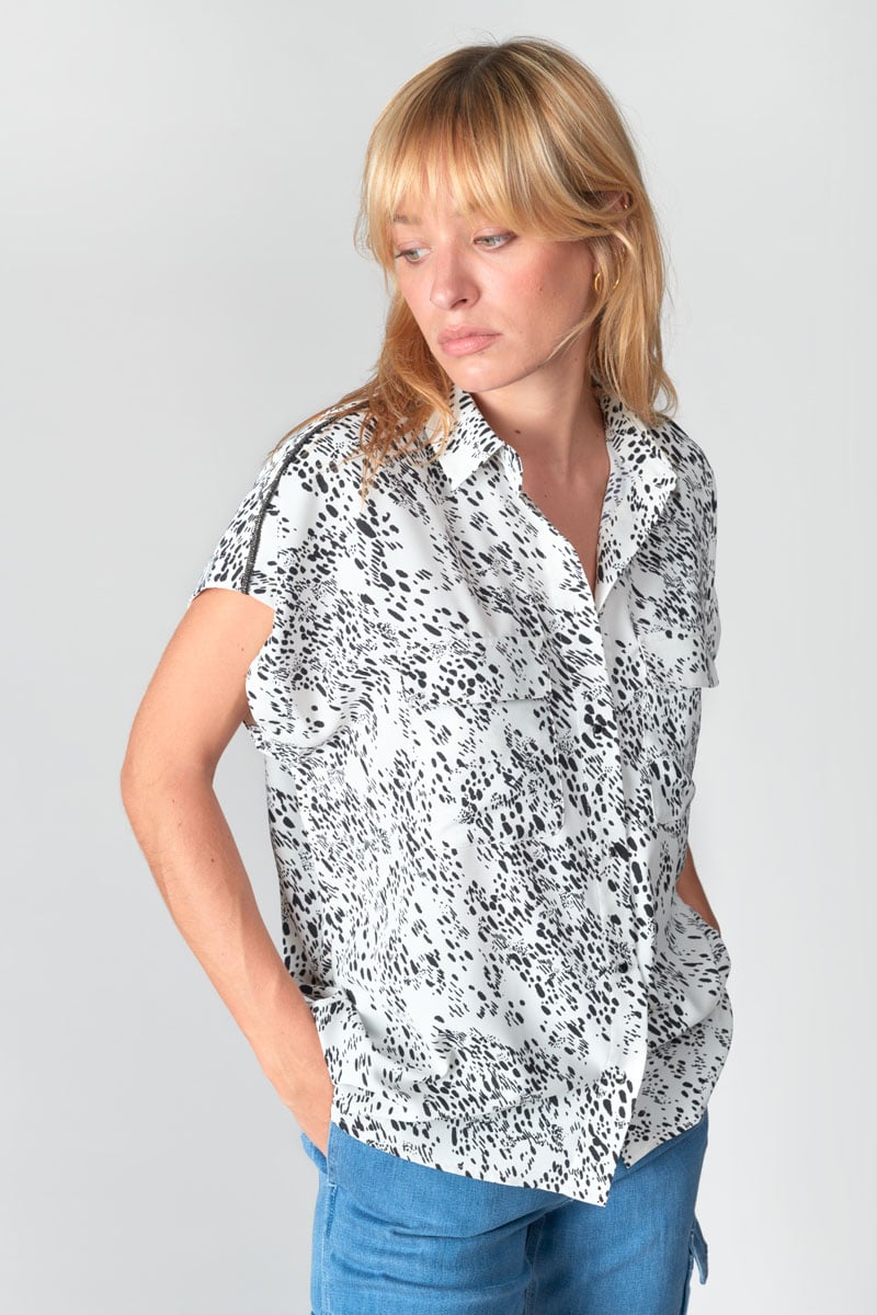 Black and white Dahlia shirt