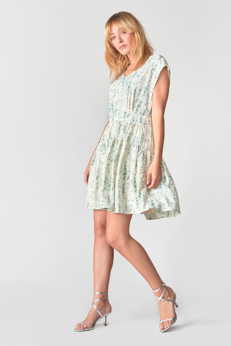Aqua tie-dye Jasna dress