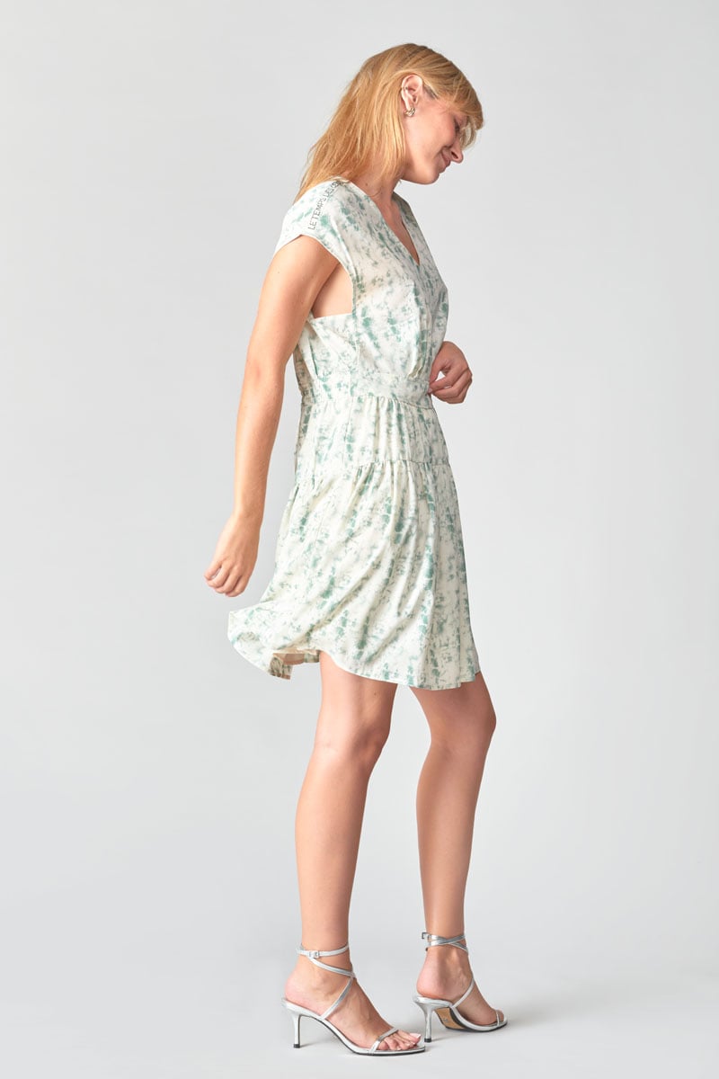 Aqua tie-dye Jasna dress