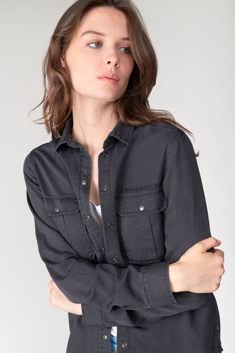 Black Tencel Laelia shirt