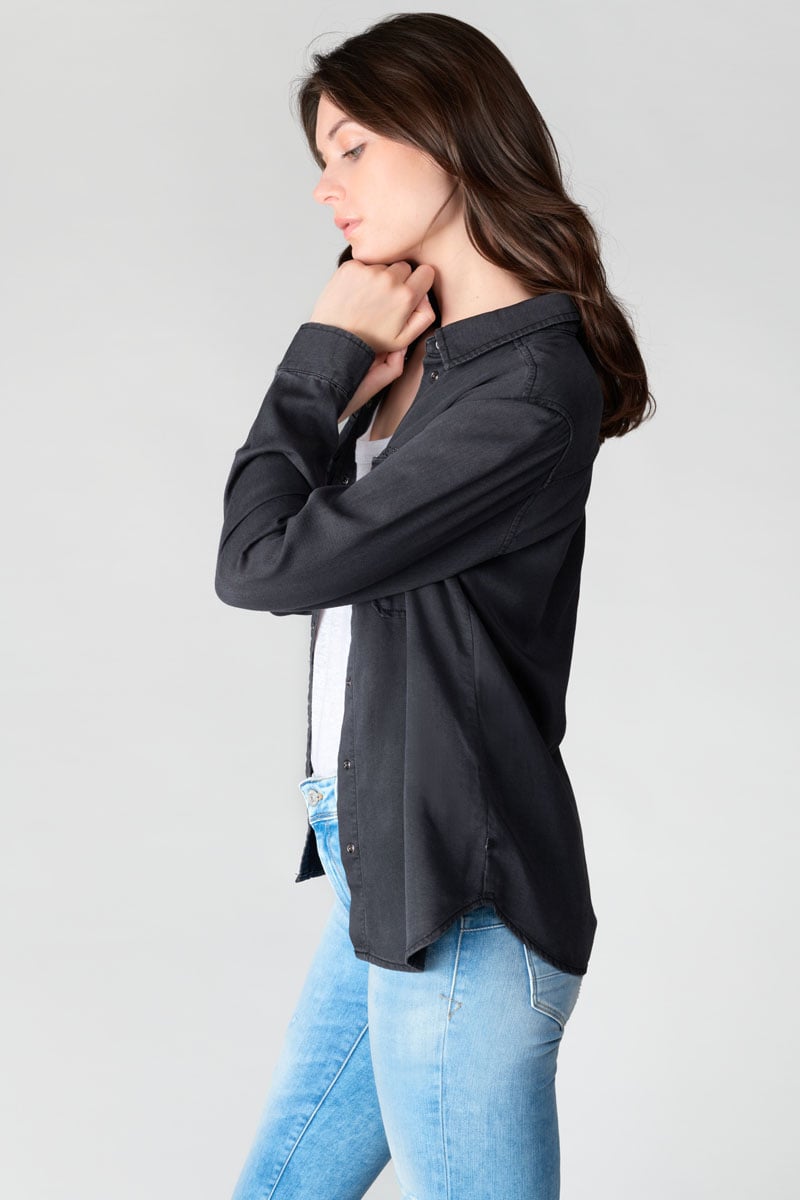 Black Tencel Laelia shirt