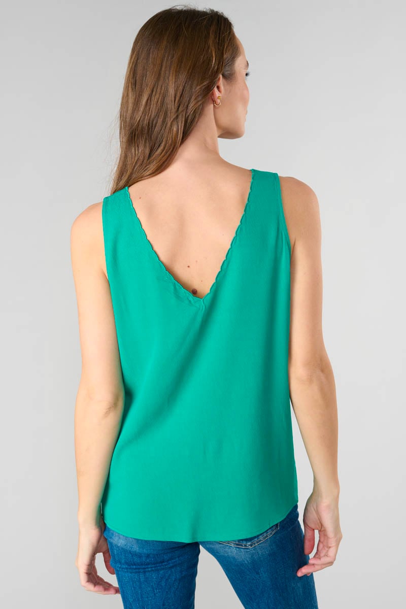 Emerald green Tencel Marjoli top