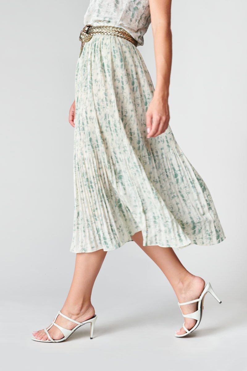 Aqua tie-dye Pepino maxi skirt