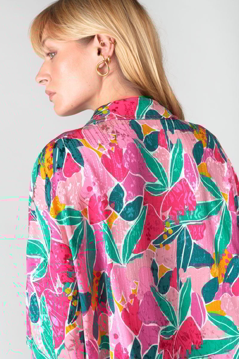 Fuchsia patterned Sauge shirt