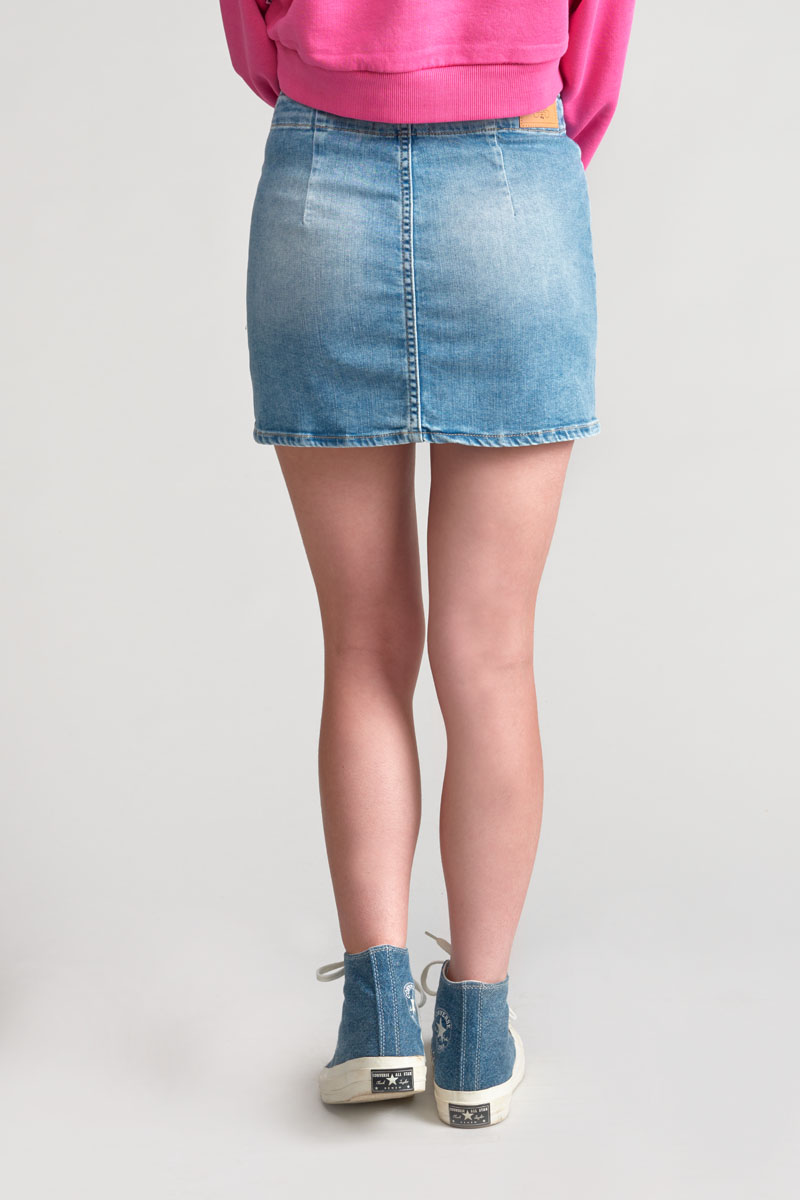 Faded blue denim Zaza skirt