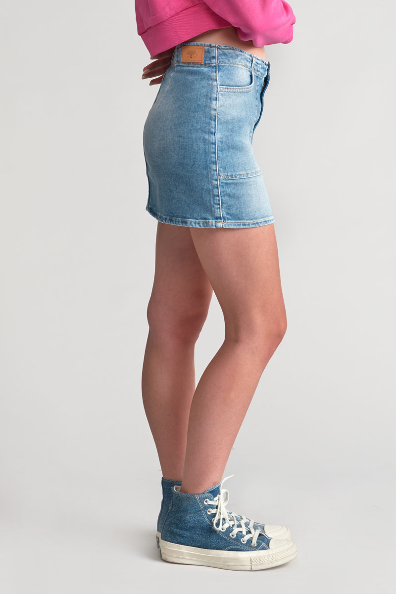 Faded blue denim Zaza skirt