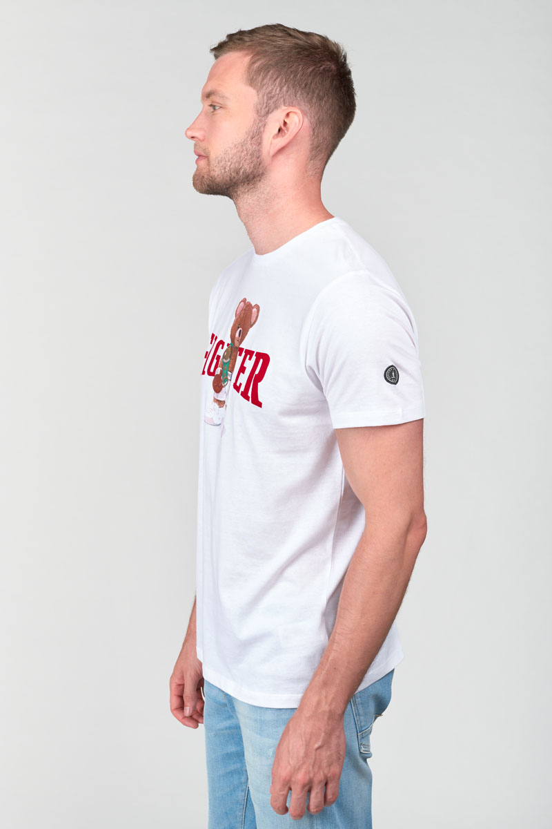 White printed Chedar t-shirt