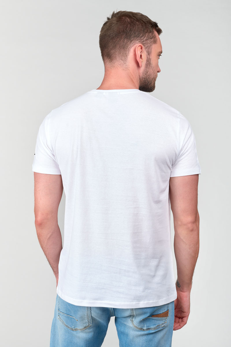 White printed Chedar t-shirt