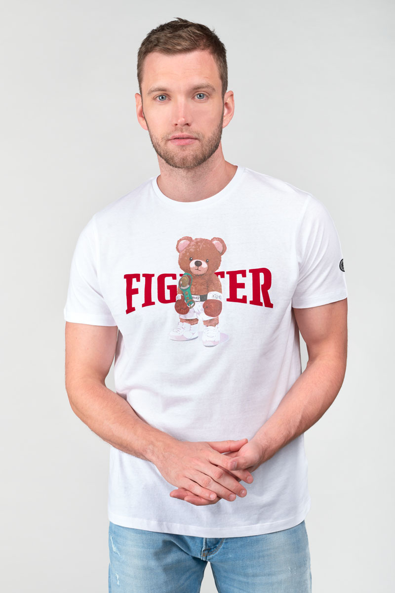 White printed Chedar t-shirt