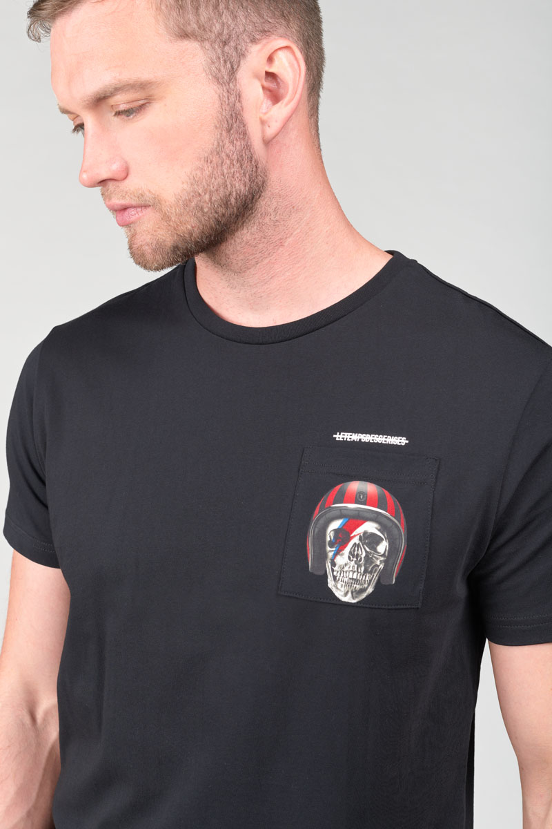 Black printed Holt t-shirt