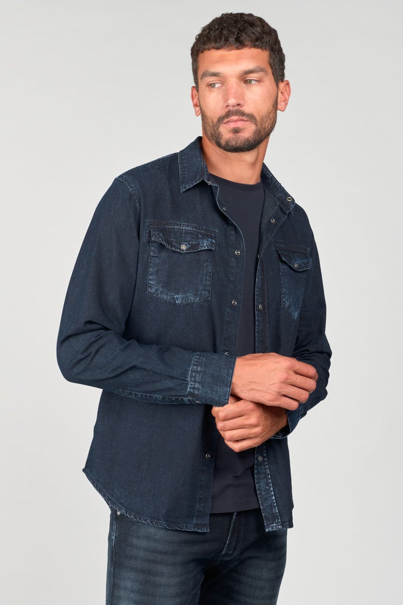 Faded blue-black denim Pedro shirt