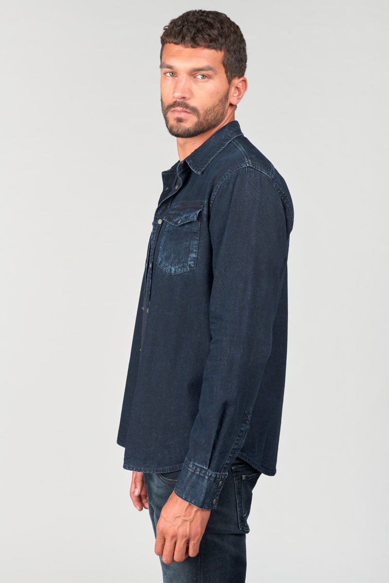 Faded blue-black denim Pedro shirt
