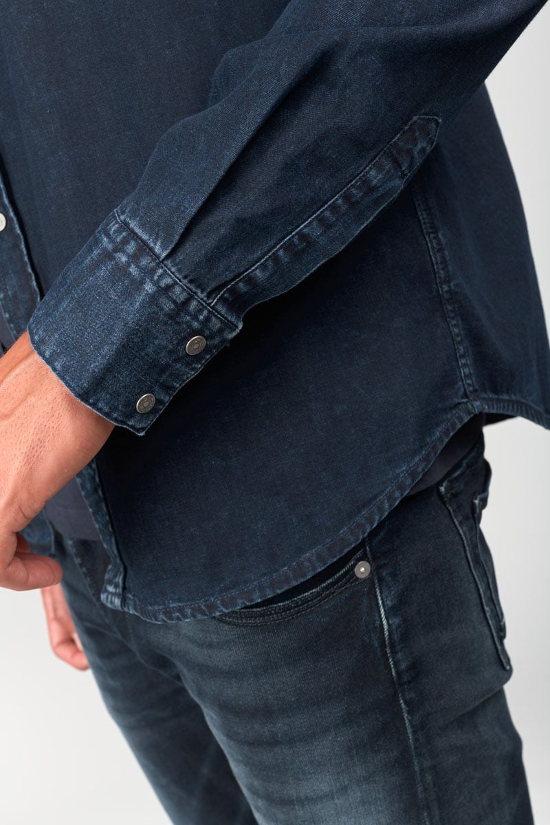 Faded blue-black denim Pedro shirt