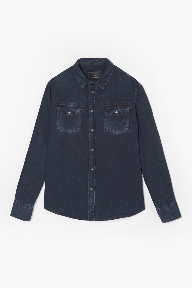 Faded blue-black denim Pedro shirt