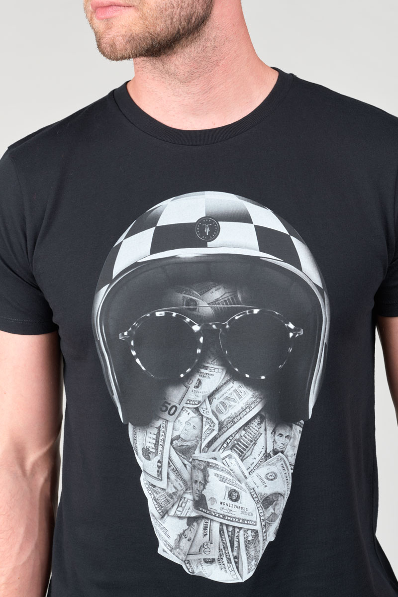 Black printed Peralta t-shirt