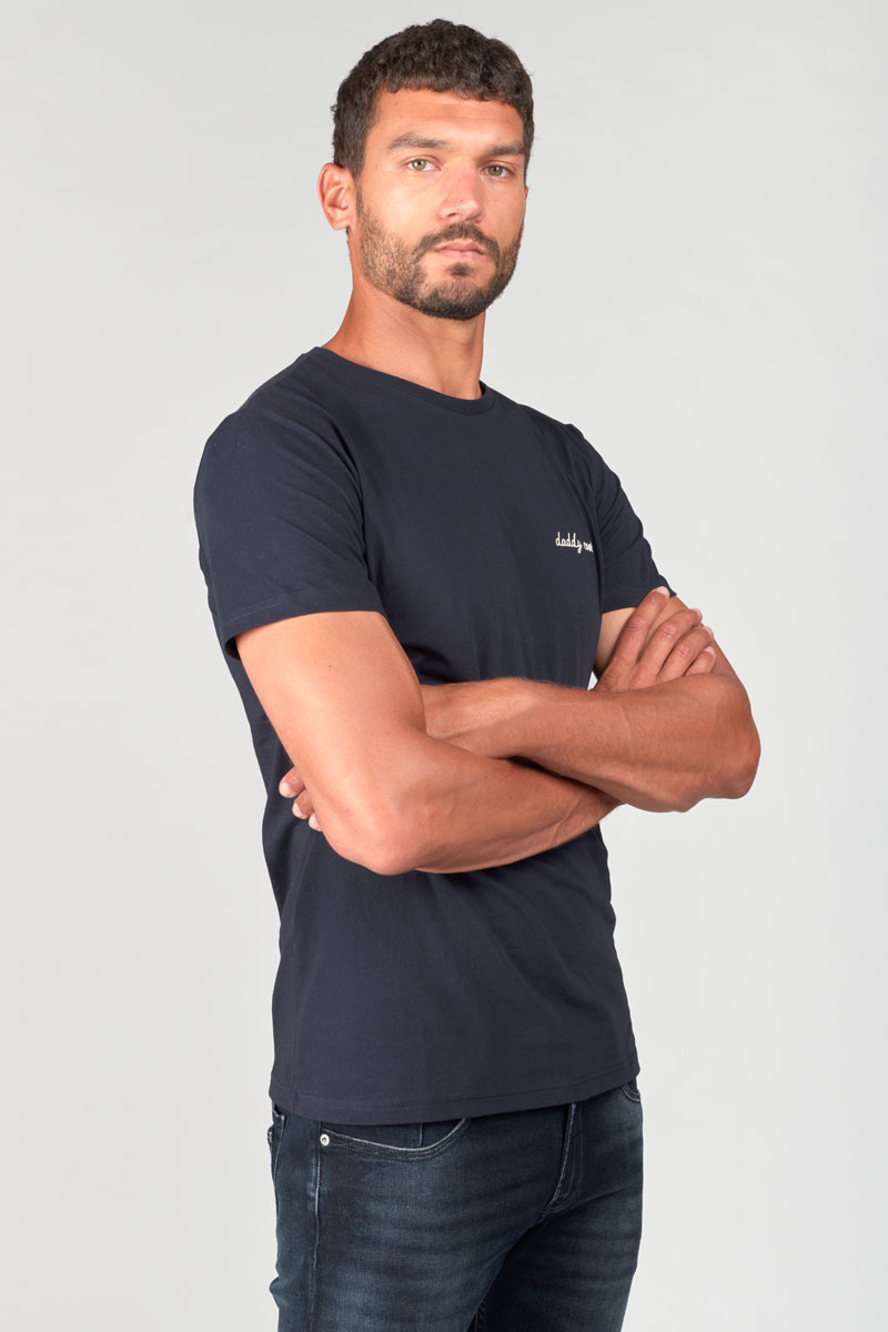 T-shirt Scully bleu marine imprimé