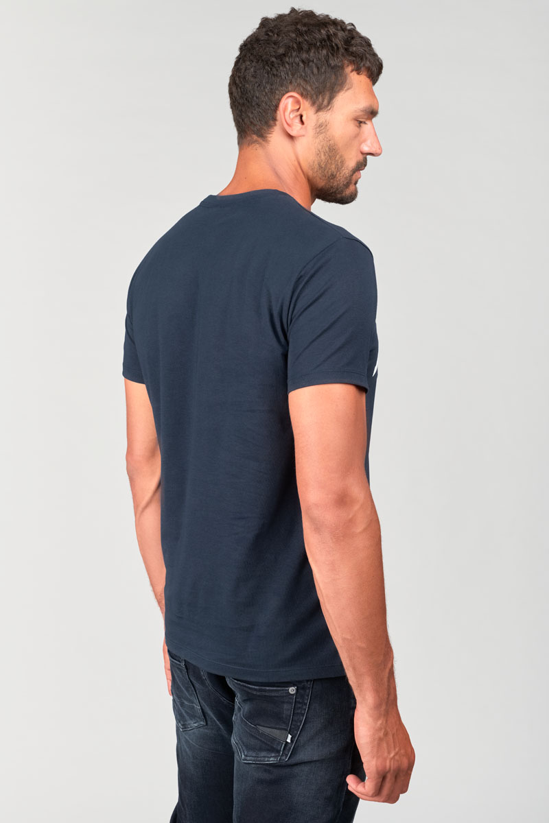 Navy blue printed Stenley t-shirt