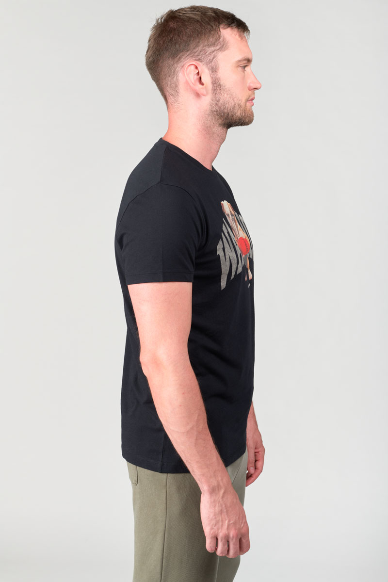 Black printed Wells t-shirt