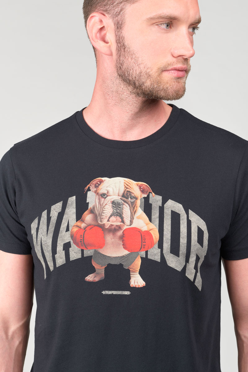 Black printed Wells t-shirt