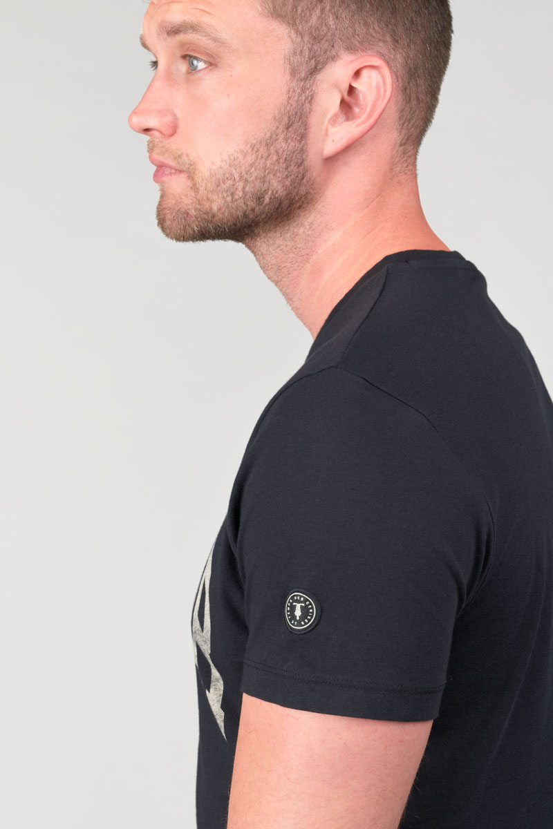 Black printed Wells t-shirt