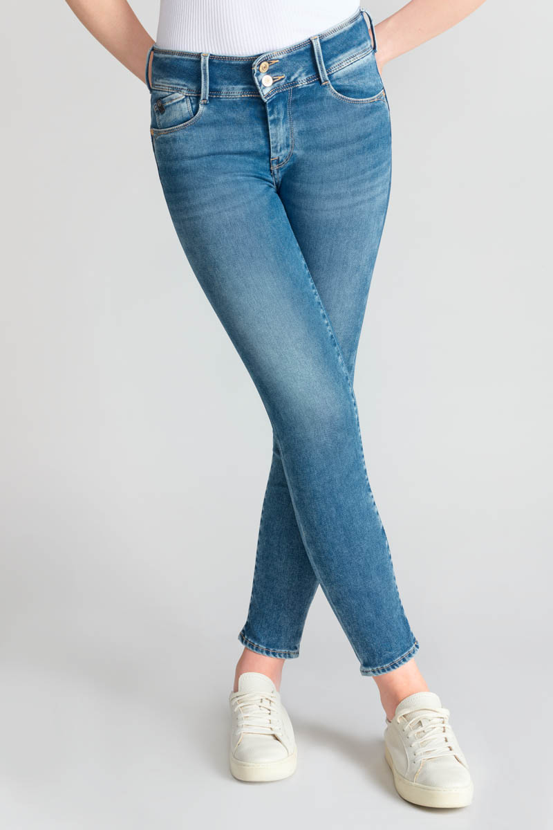 Jeans ultra pulp slim Farmer taille haute 7/8ème bleu N°3