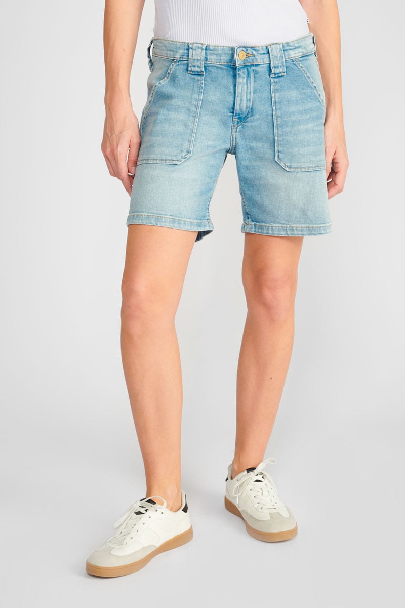 Goudes blue denim shorts
