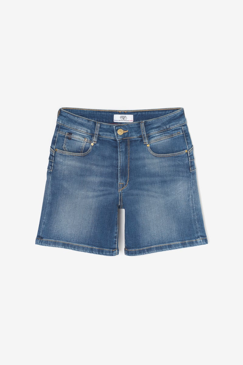 Short Katie en jeans bleu délavé