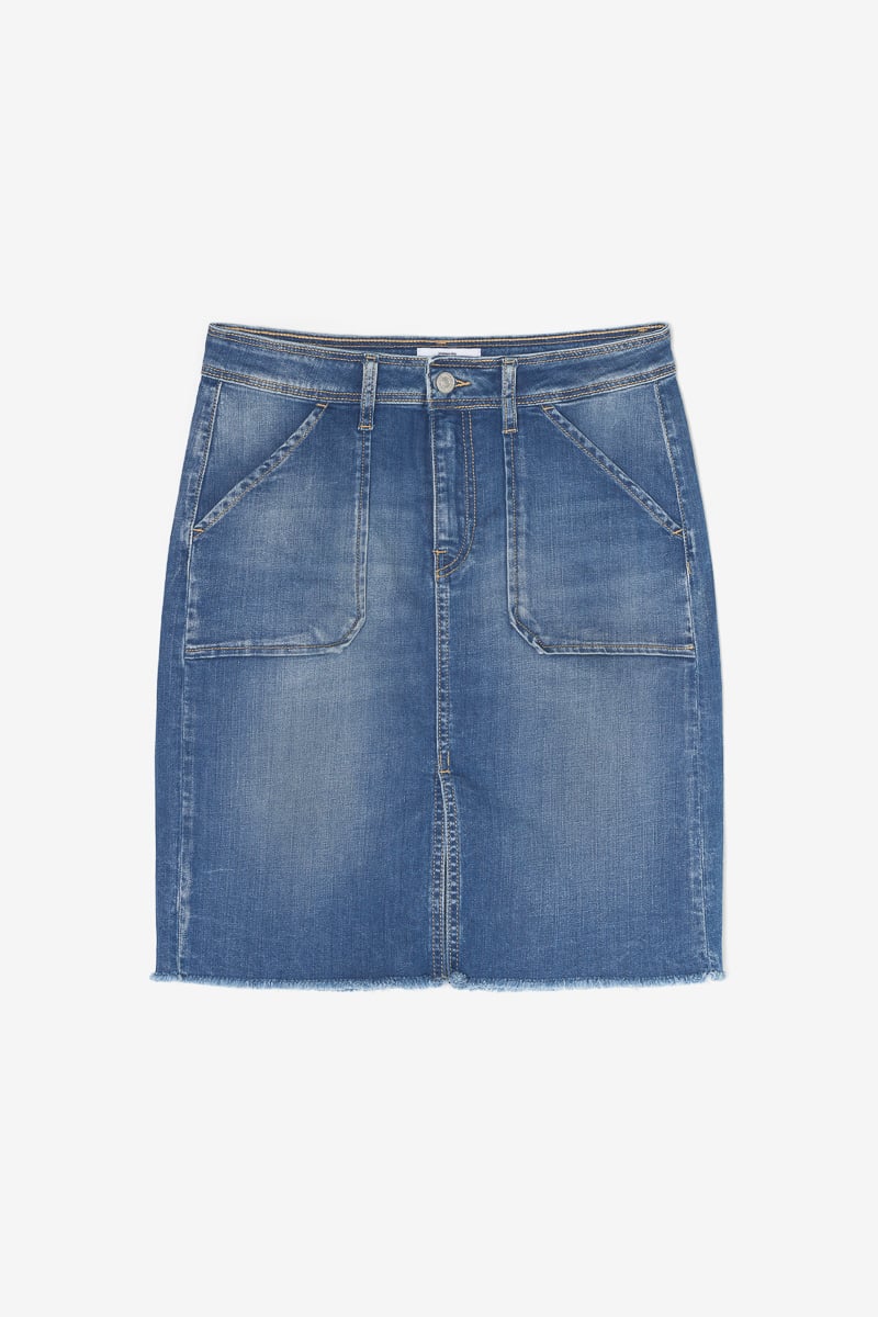 Faded blue denim Ledisi skirt