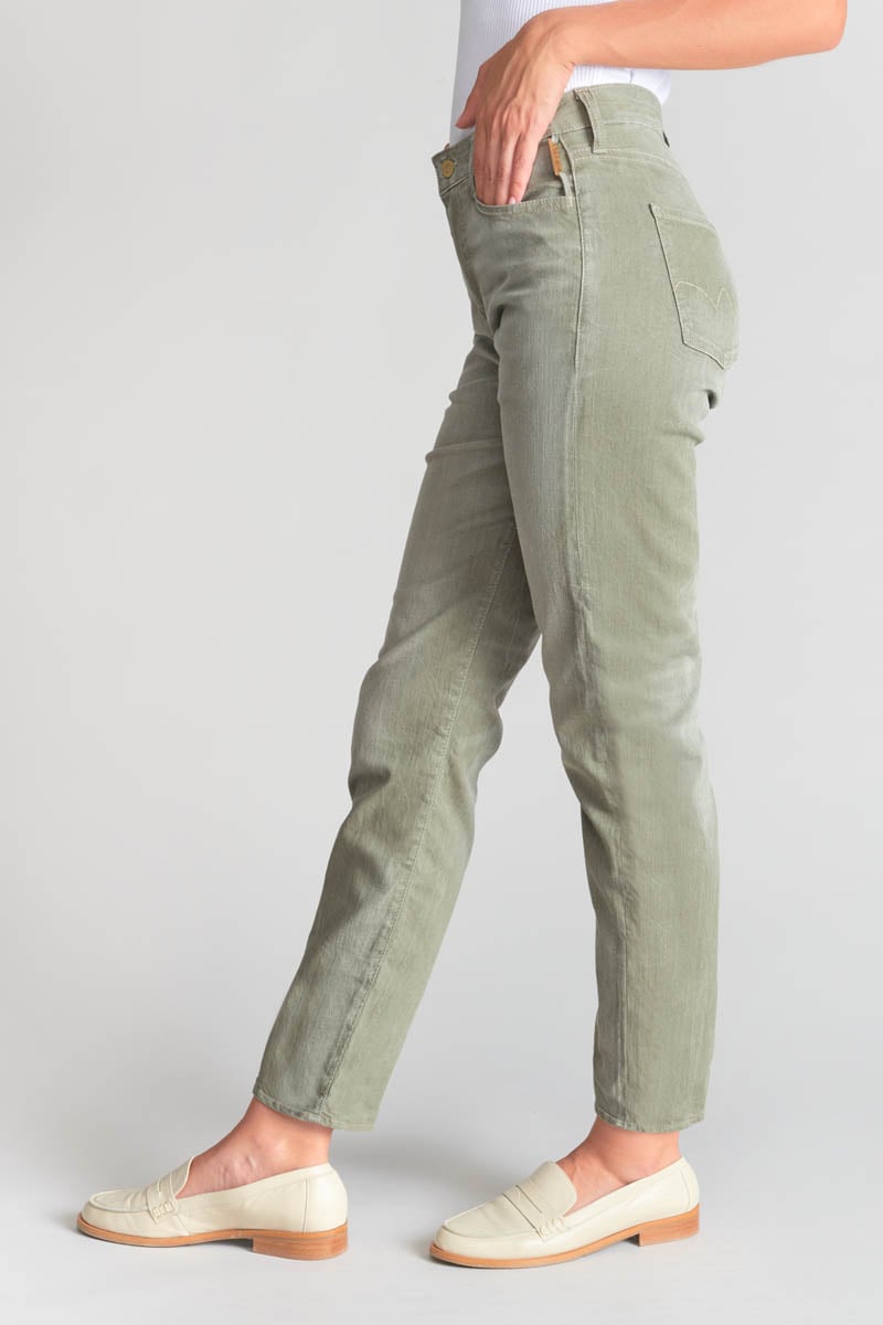 Marylou 400/17 mom taille haute 7/8ème jeans kaki