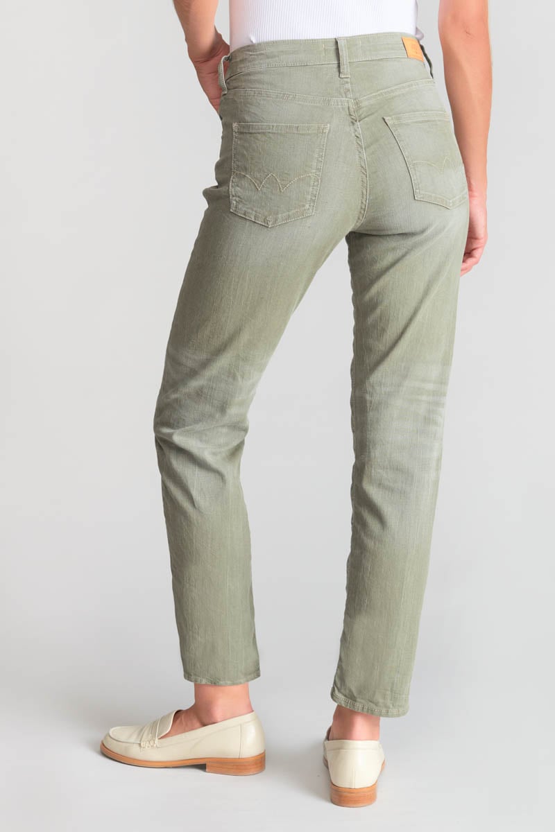 Marylou 400/17 mom taille haute 7/8ème jeans kaki