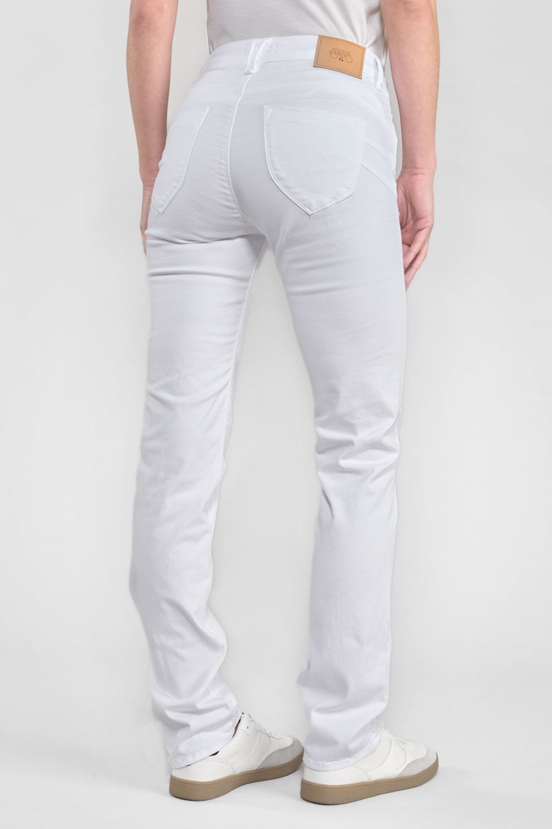 Jeans pulp regular taille haute blanc 