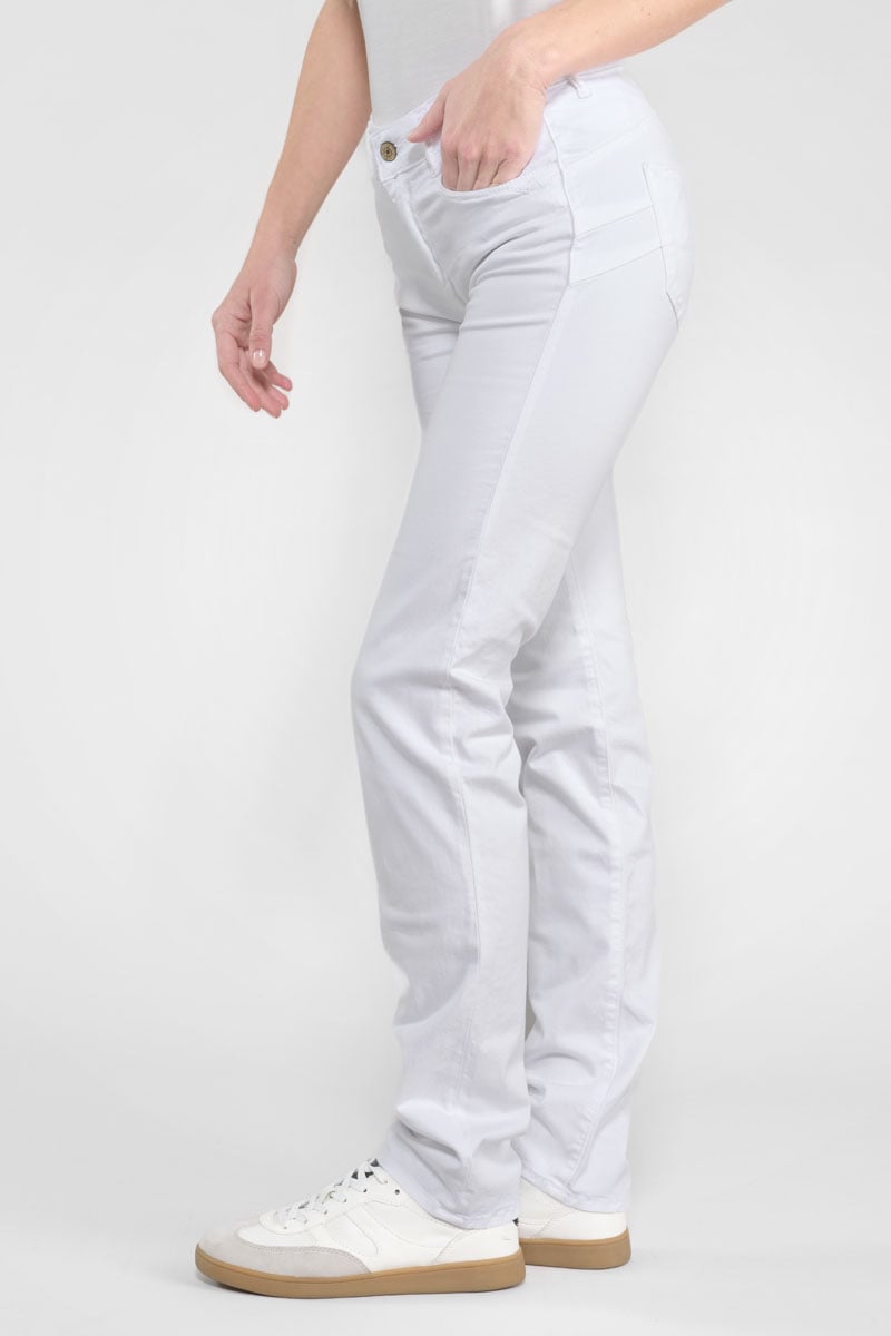 Jeans pulp regular taille haute blanc 
