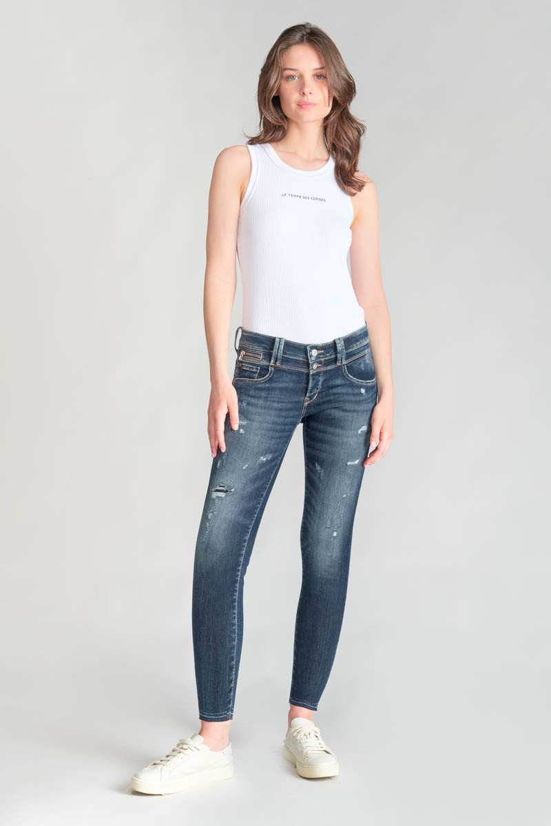 Jeans pulp slim Snap 7/8th destroy blue N°3