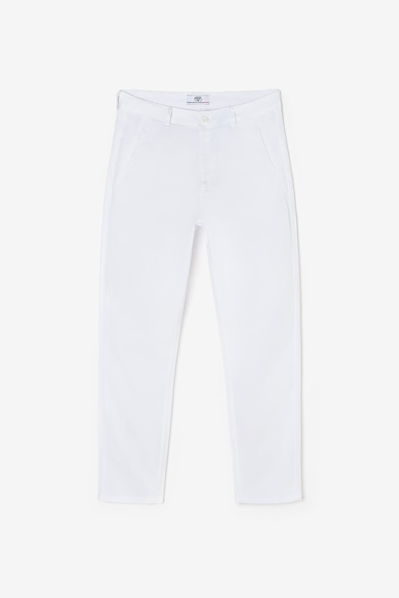 Pantalon chino loose Arlo blanc