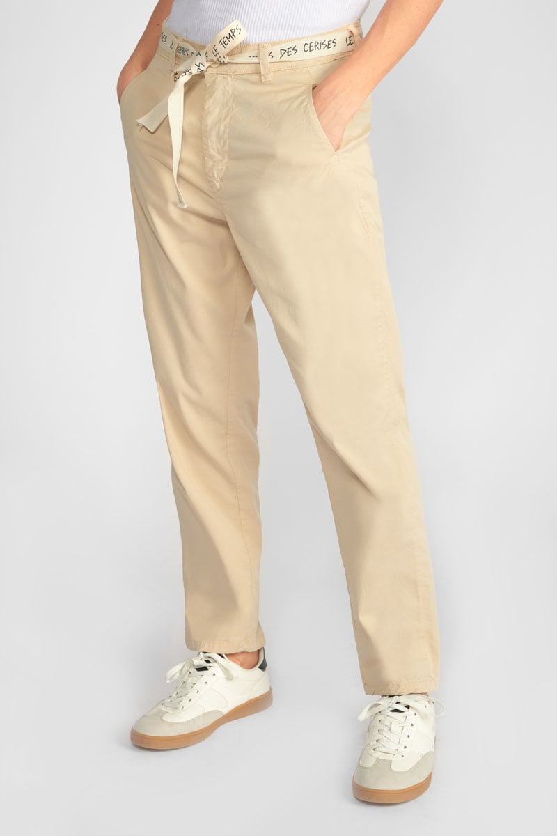 Pantalon chino loose Arlo beige