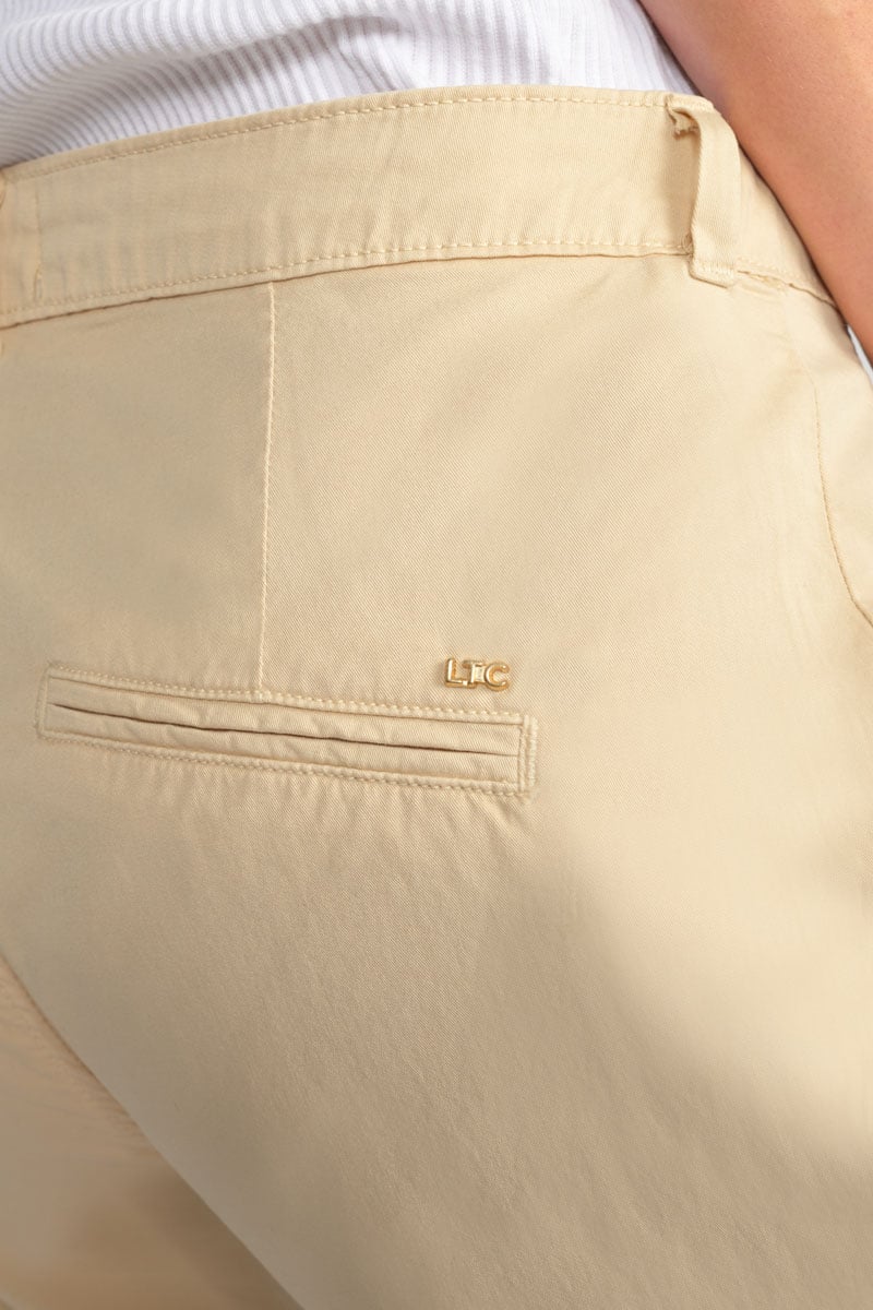 Pantalon chino loose Arlo beige