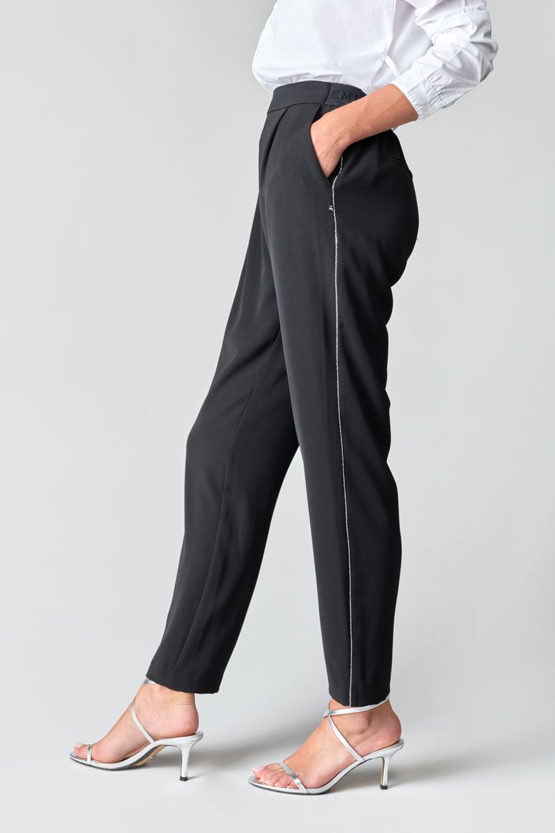 Pantalon fluide Plhox noir