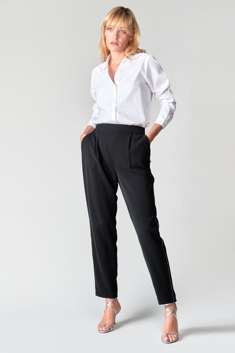 Pantalon fluide Plhox noir