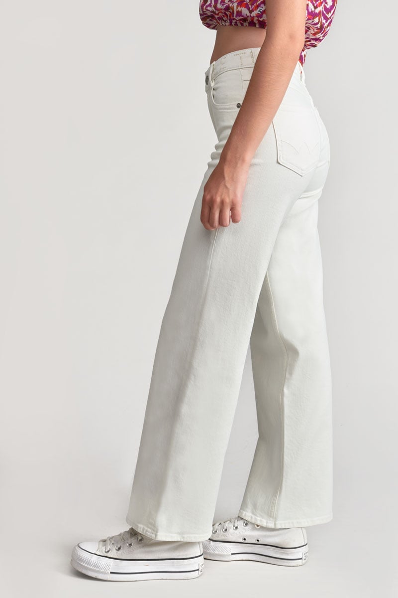 White Rommigi wide-leg high waist jeans